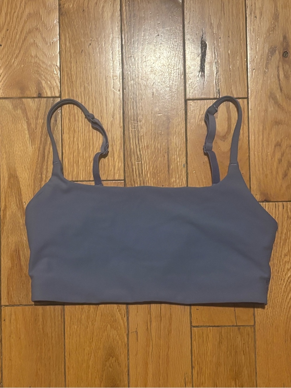 Old navy Seamless Square-Neck Bralette in Dusty Blue